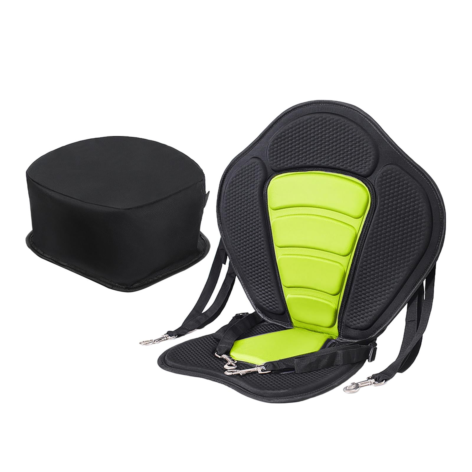 DimyFew Kayak Padded Seat Canoe Seat Adjustable Cushion Cushioned Fishing Seat Anti Skid Green With Bag
