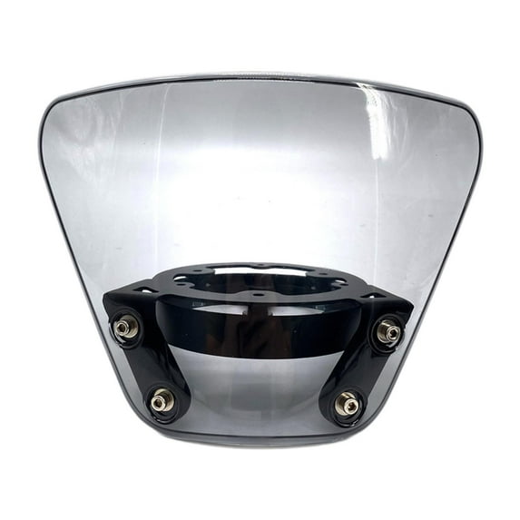 DimyFew Motorcycle Windshield Sturdy Motorcycle Windscreen for Scooter Fittings Gray