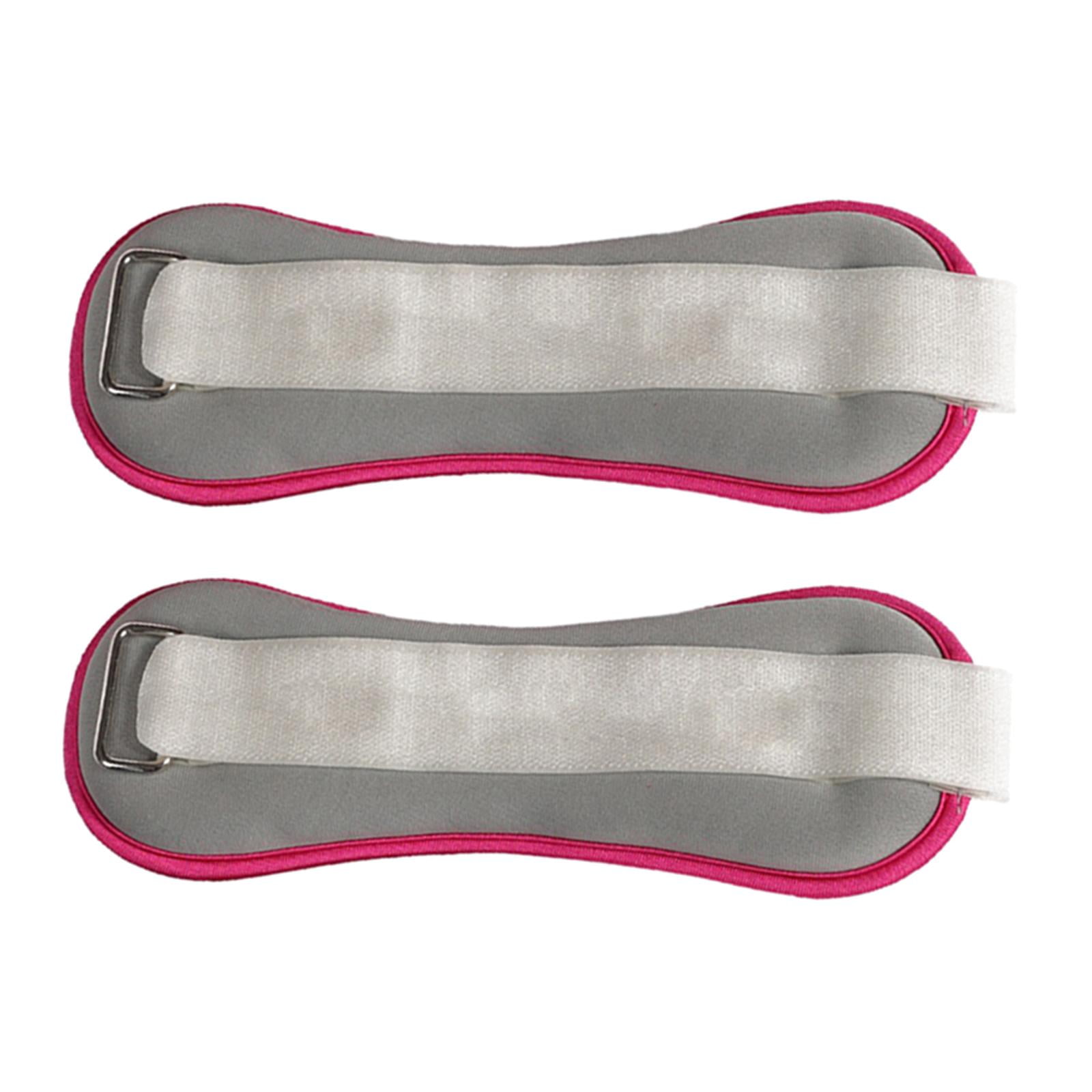 DimyFew Neoprene Ankle Weights Wrist Straps 0.5kg Pair Legs Weight Women Running Jogging Walking Aerobics Exercising Sand Bag Sandbag Equipment Gray