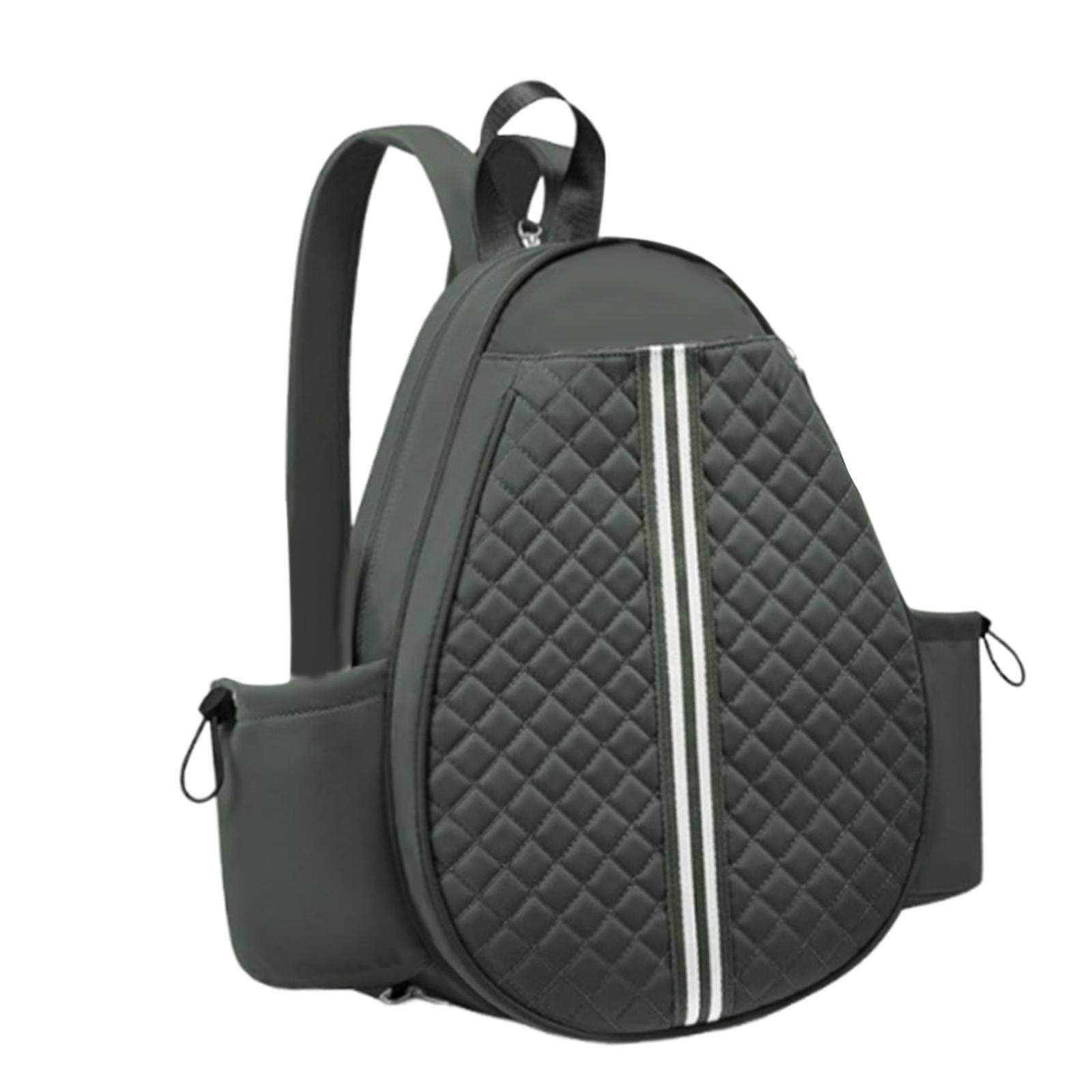 DimyFew Outdoor Tennis Pickleball Bag Lightweight Badminton Racket Bag with Side Pockets Green