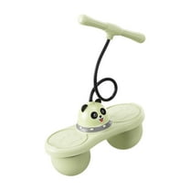 DimyFew Pogo Ball Balance Board Nonslip Ergonomic Handle Accessories for Children Pogo Sticks for Kids High Jump Toy for Games Indoor Green