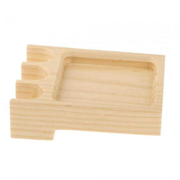 DimyFew Pool Cue Holder Billiard Cue Stand with Chalk Holder Billiard Stick Rack 3 Slots