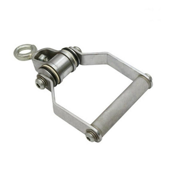 DimyFew Press Down Cable Handle Attachment LAT Pull Down Bar Equipment Heavy Duty Rowing D Shaped 15cmx25cm