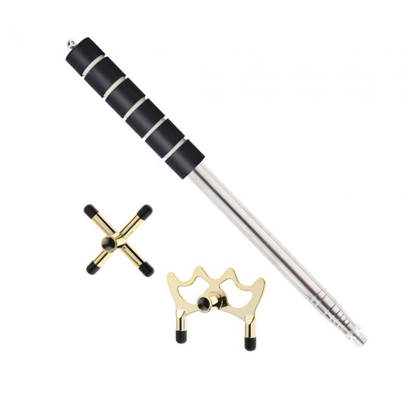 DimyFew Retractable Billiard Cue Bridge, Snooker Pool Cue Bridge Support, Pool Cue Rest, Low Head Cross Head