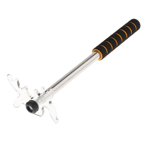 DimyFew Retractable Pool Bridge Cue Stick Billiards Cue Accessory Telescopic Lightweight 10.1x7cm Head