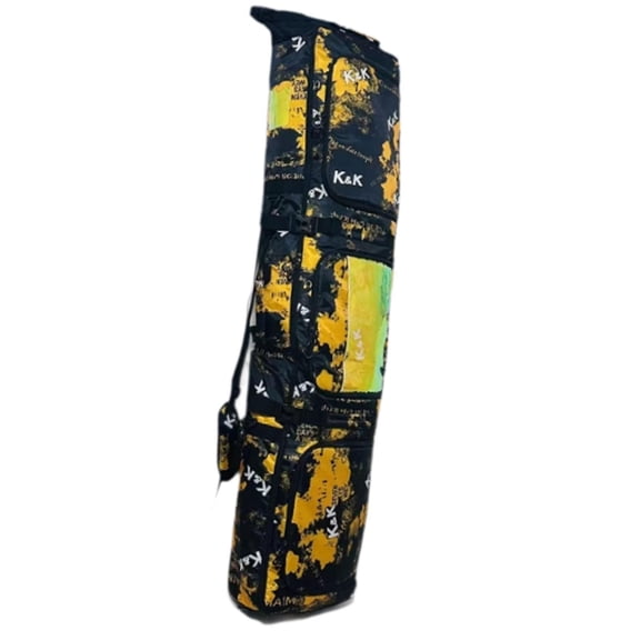DimyFew Ski Bag Snowboard Bag with Carrying Handle Wheeled Rolled up Top Double Shoulder Yellow
