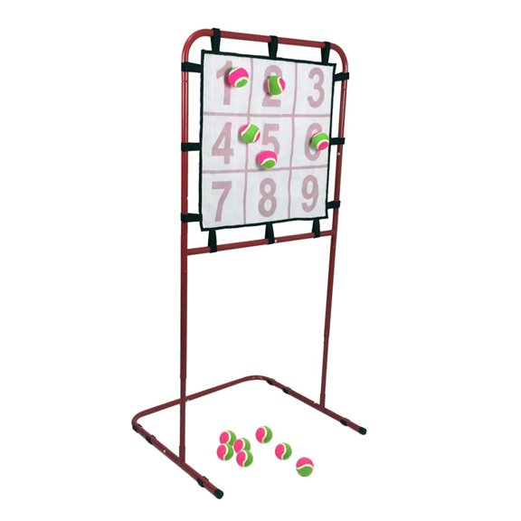 DimyFew Softball Pitching Net 9 Hole with Strike Zone Baseball Softball Target Pitcher
