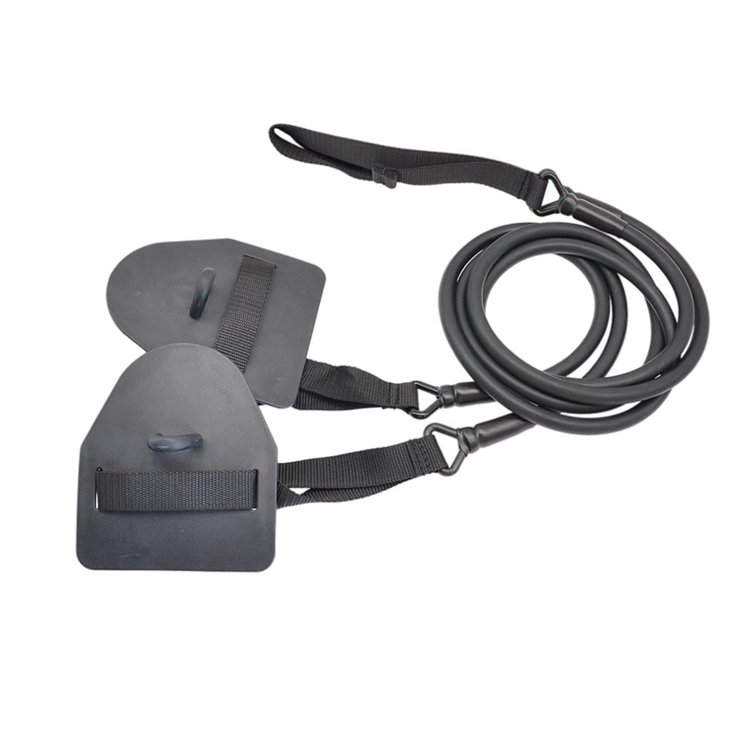DimyFew Swimming Arm with Paddles, Device, Resistance Exercise Band Set for Swimming A Black