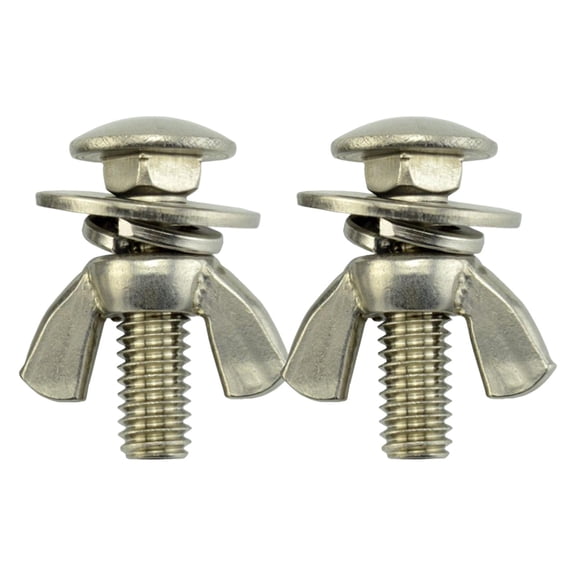 DimyFew Tech Diving Butterfly Screw Bolts 2Pcs Set Stainless Steel Thumb Hand Screws for