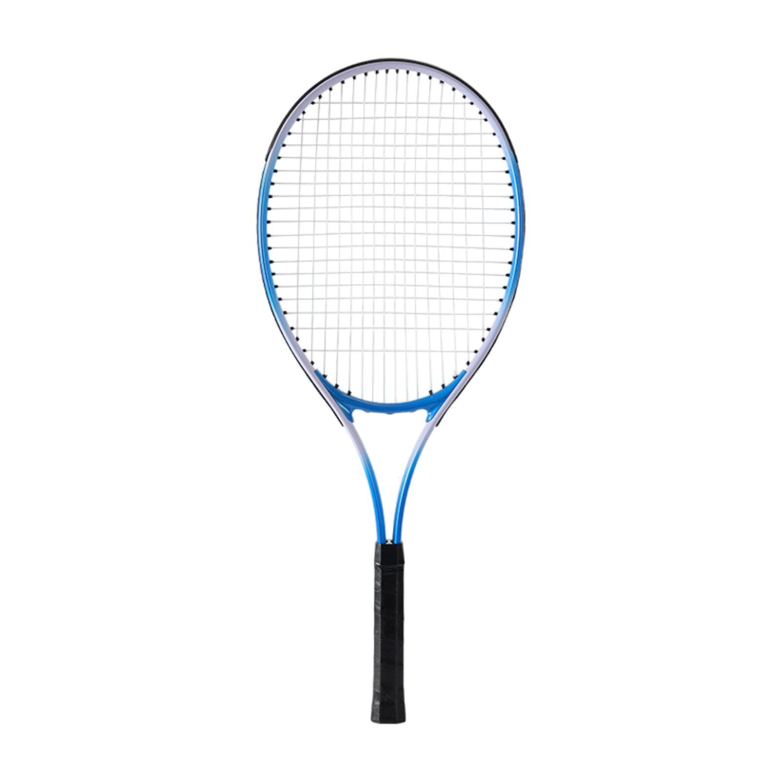 DimyFew Tennis Racket Nylon Strings Nonslip Grip Aluminum Alloy Frame Tennis Racquet for Adults Blue