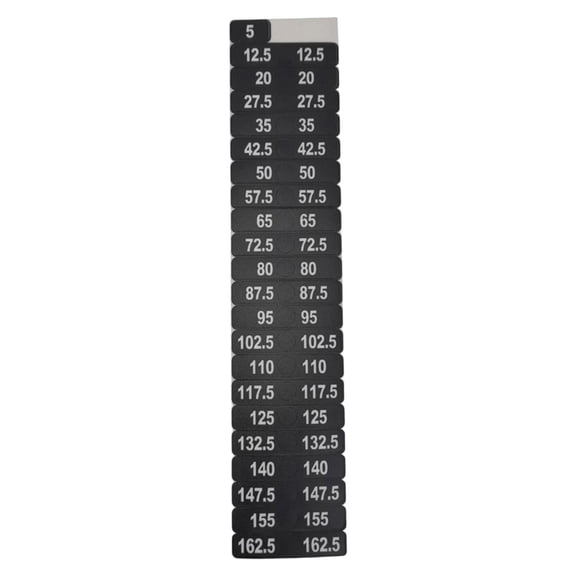 DimyFew Weight Stack Labels, Identification Labels, Universal 5 to 162.5 Weight Stickers