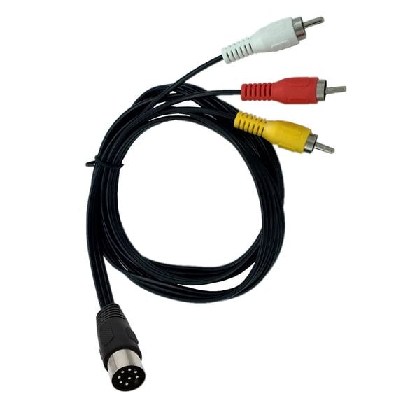 Din 8Pin to 3RCA Cable DIN 8Pin to 3RCA Connectors Cable for Musical Instrument Music Equipment for Various Setups