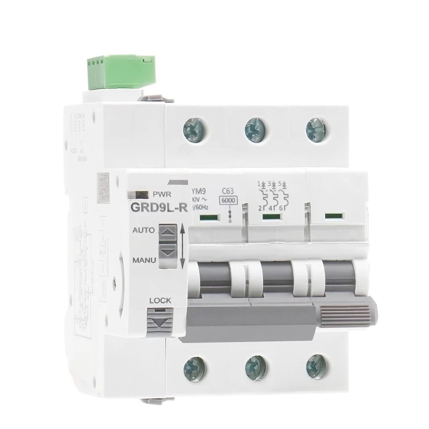 Din Rail Automatic Circuit Reclosers Mini Breaker GRD9L-R GYM9 3P MCB ...