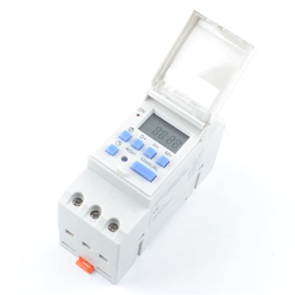 Din Rail Parts Time Relay Switch Ac220V 16A Digital Lcd Din Programmable Time Relay Switch Track Timer Brand New Smile Home