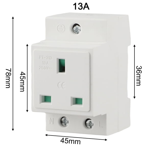 Din Rail Socket Built In Protective Contact For Earthing Contact Outlet For Dist Gaw Uk Smile Home