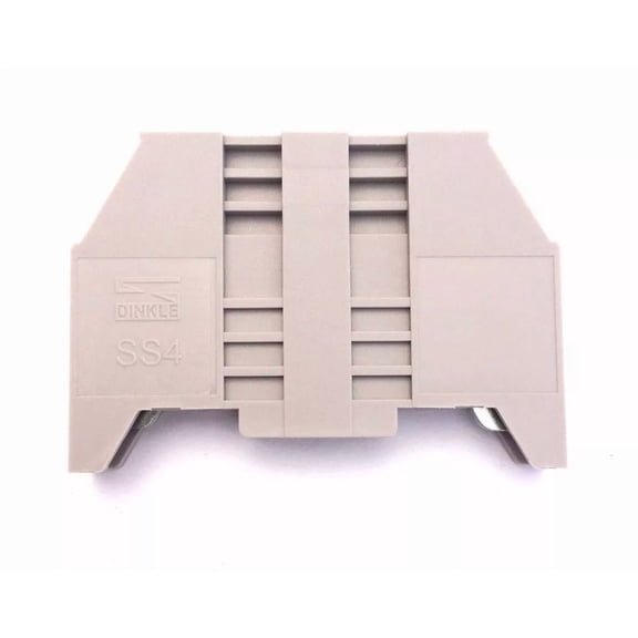 Din Rail Terminal Block End Brackets 20 Quantity Ss4 Dinkle Screw Metal Clamp
