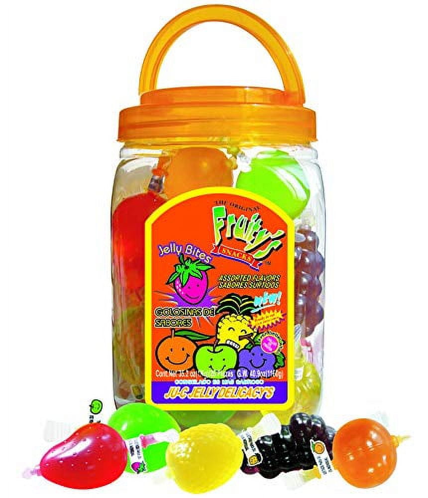 DinDon Ju-C Jelly Fruit Candy Jelly Snacks Jar 