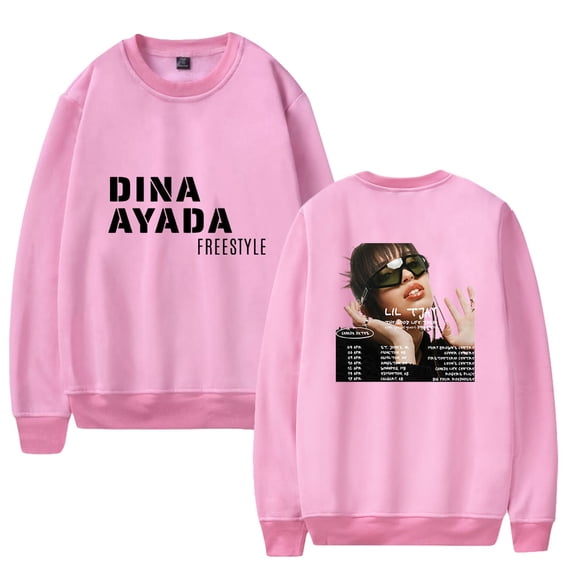 Dina Ayada FreeStyle Merch Men/Women Long Sleeve Crew Neck Sweater Men/Women Longsleeve Sweater