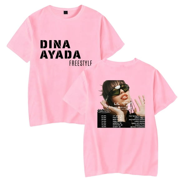 Dina Ayada FreeStyle Merch Men/Women T-Shirt Summer Streetwear Harajuku Tshirt Shirt Short Sleeve