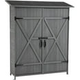 Dina Outdoor Storage with Doors and Shelves Lockable Garden