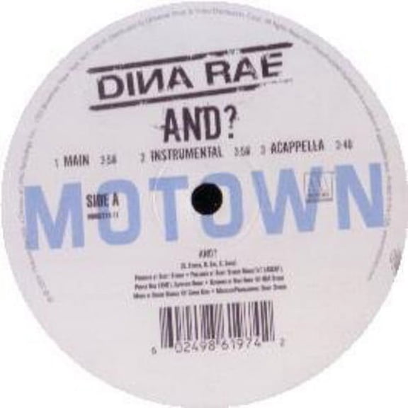 Dina Rae - And (X3) / Can't Even See It / Hit Of Me / Round - Vinyl