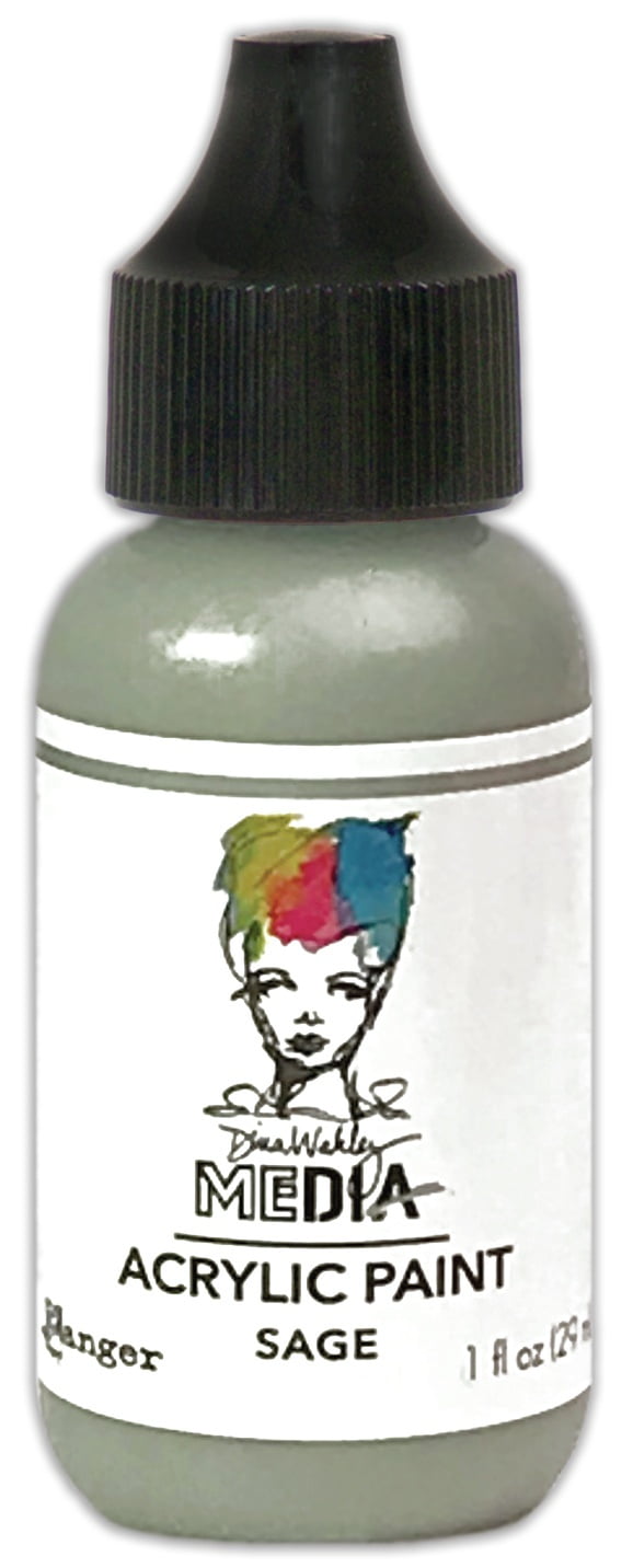 Dina Wakley Media Acrylic Paint 1oz-Sage - Walmart.com