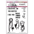 thumbnail image 1 of Dina Wakley Media Cling Stamps 6"X9"-Great Things Ahead, 1 of 1