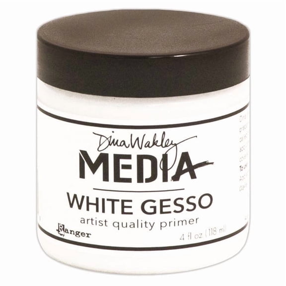 Dina Wakley Media Gesso 4oz Jar-White