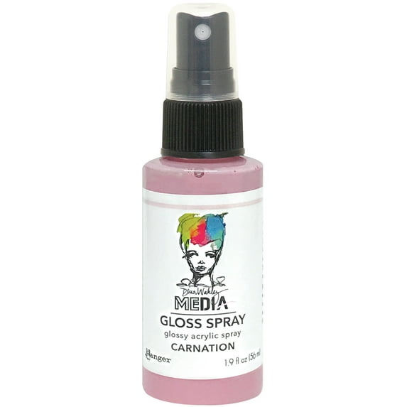 Dina Wakley Media Gloss Sprays 2oz-Carnation