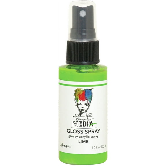 Dina Wakley Media Gloss Sprays 2oz-Lime