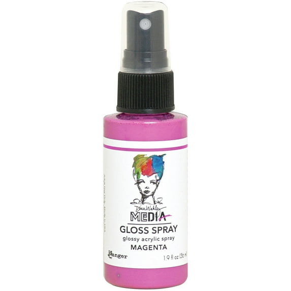 Dina Wakley Media Gloss Sprays 2oz-Magenta