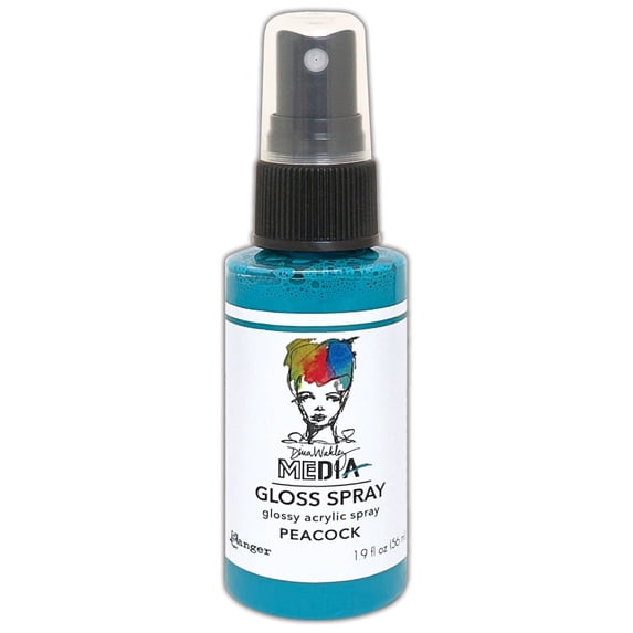 Dina Wakley Media Gloss Sprays 2oz-Peacock