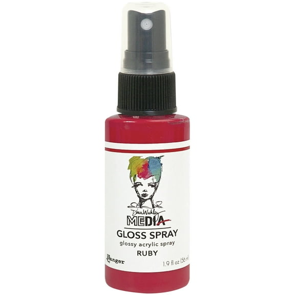 Dina Wakley Media Gloss Sprays 2oz-Ruby
