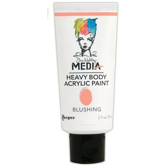 Dina Wakley Media Heavy Body Acrylic Paint 2oz-Blushing