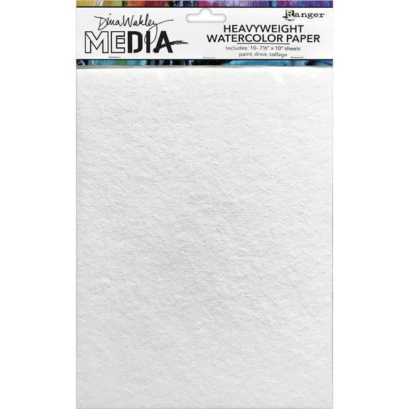 Dina Wakley Media Heavyweight Watercolor Paper Pack-10 Sheets