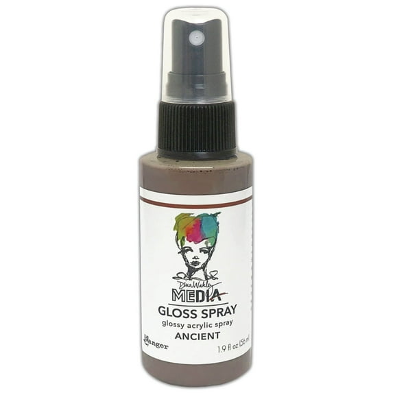 Dina Wakley Media Metallic Gloss Sprays 2oz-Ancient