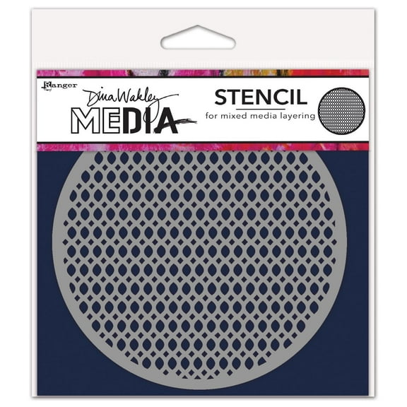 Dina Wakley Media Stencils 5"X5"-Coasters 3