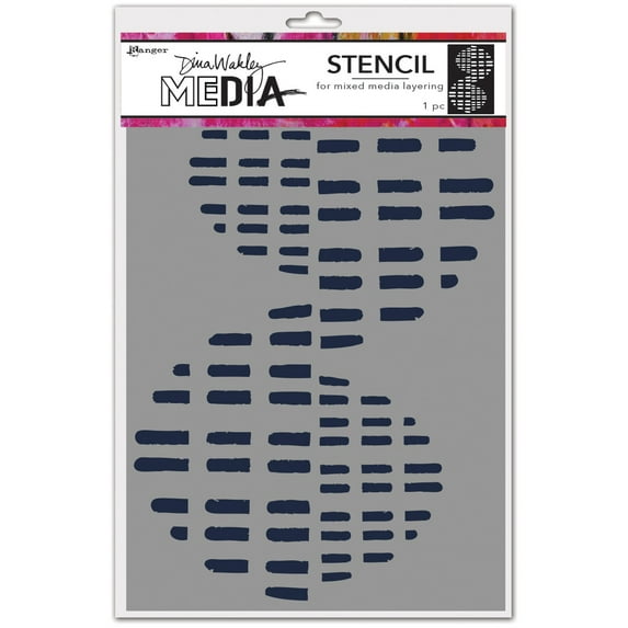 Dina Wakley Media Stencils 9"X6"-Pieces