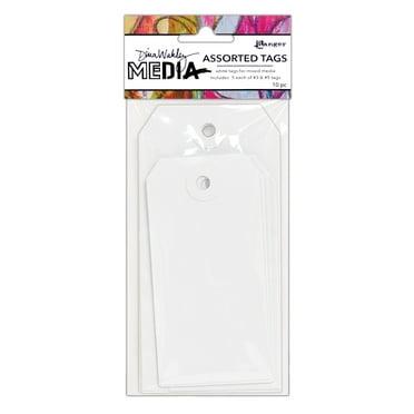 Dina Wakley Media White Tags-#3 & #5