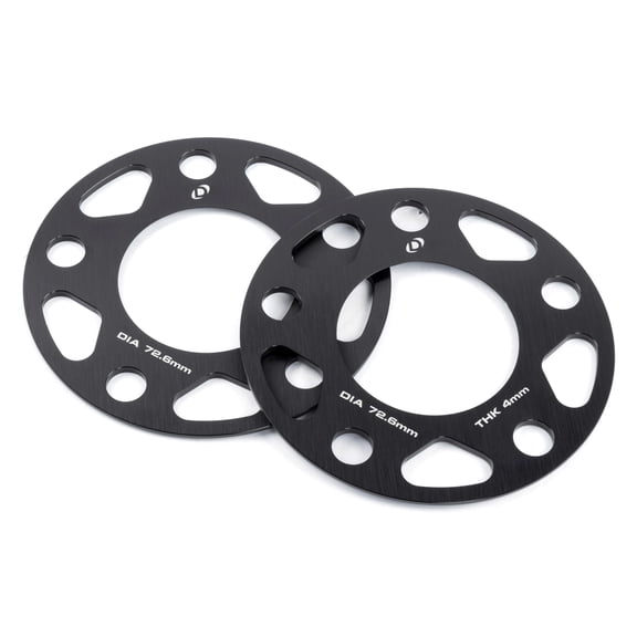 Dinan D210-2034 Wheel Spacers 5x120 Bolt Circle - 72.6mm Center Bore - 4mm Thick - Pair