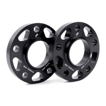 BW 4-Piece Black Wheel Spacers Kit – 10mm Thick, 5x120 Bolt Pattern, 72.56mm Hub Bore, With Bolts
