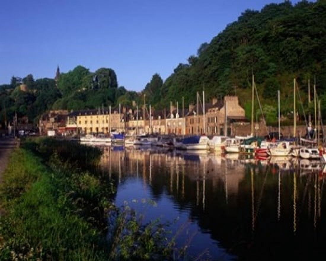 Dinan and River Rance Cotes-darmor France Canvas Art - Paul Thompson DanitaDelimont (20 x 16)