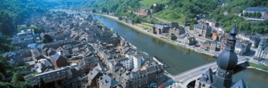 Dinant Ardennes Belgium Canvas Art - Panoramic Images (36 x 12)