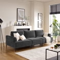 thumbnail image 1 of Dinardi 100.7"Widest 3Seater Sofa With Sliding Backrest, 1 of 5