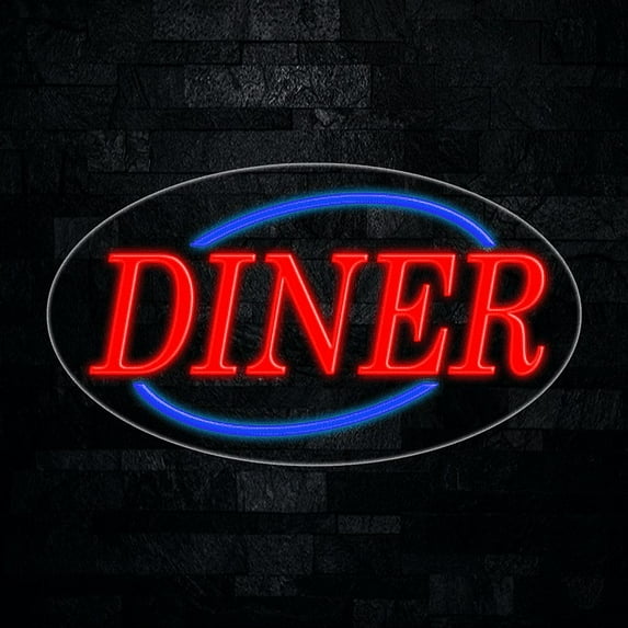 Diner LED Neon Sign 28"L x 16"H #34191