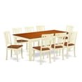 thumbnail image 1 of Dinette Table Set with One Logan Table & Eight Chairs, Buttermilk & Cherry - 9 Piece, 1 of 1