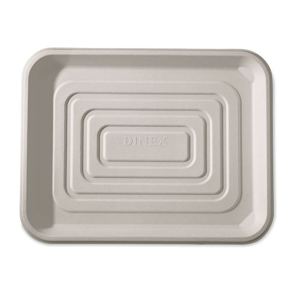 Dinex DXTR1418D Bagasse 14 x 18" Disposable Tray - 100 / CS"