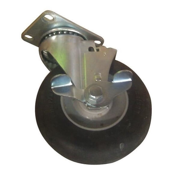 Dinex Performa Caster,Swivel w/Brake,Black,5In DXTSBP5SSBRK