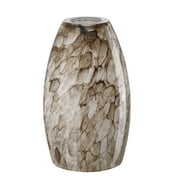 Ding 2.25 in. Lip Fitter River stone Glass Oblong Pendant Lamp Shade
