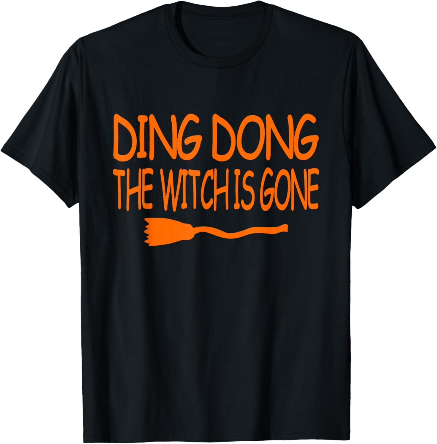 EUGINE DREAM Witch Broom Parking Halloween T-Shirt Donna